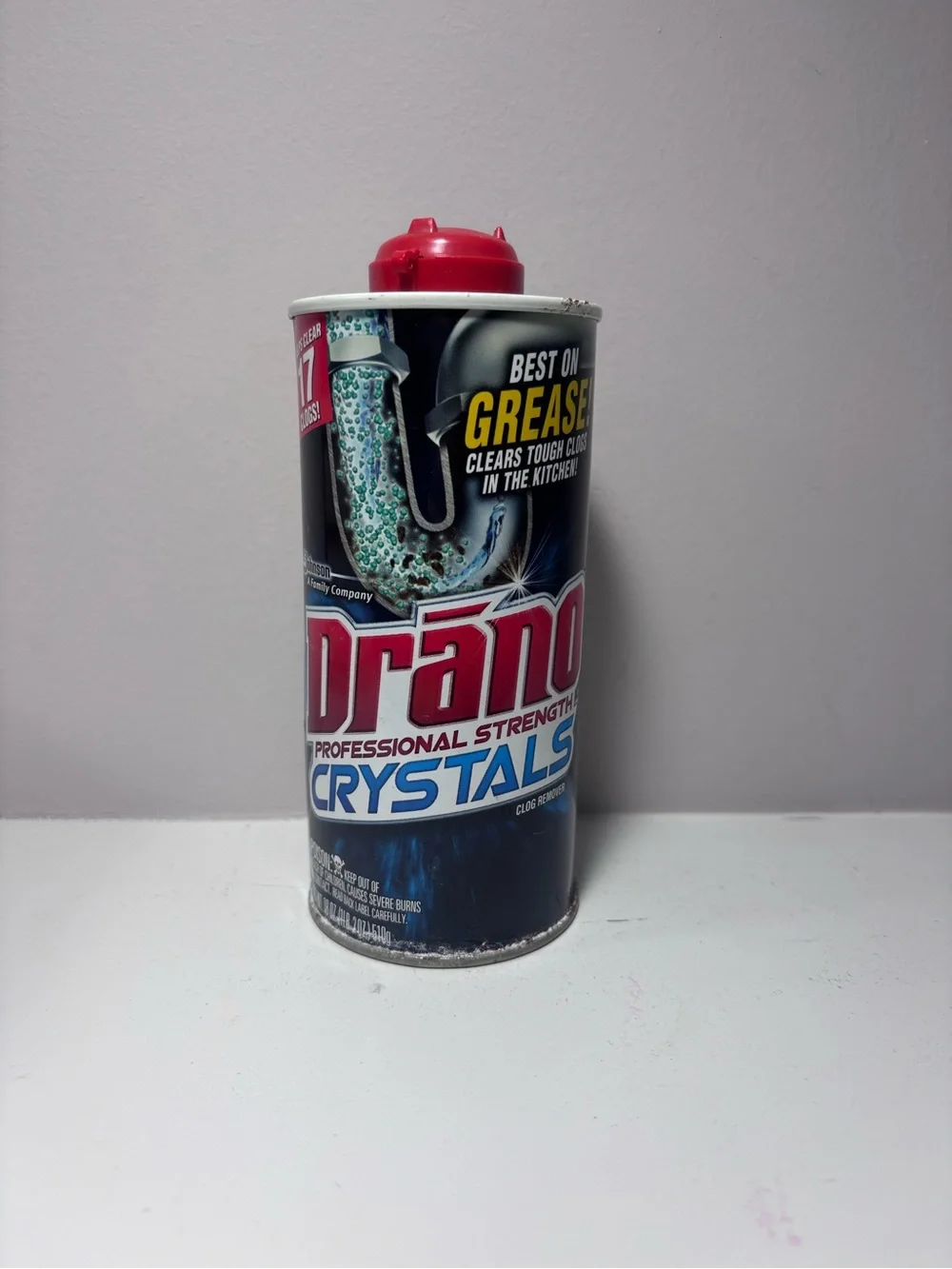 Drano Professional Strength Crystals Drain Cleaner New Rare Discontinued